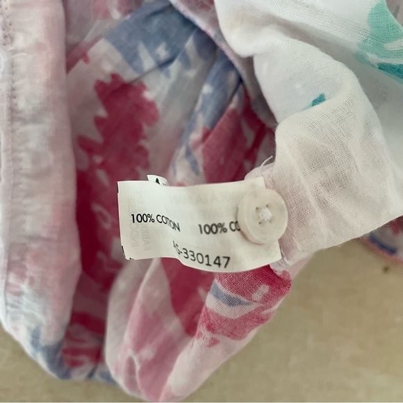 Poupette St Barth Mini Dress Alba Ct Pm in Pink Macro Peony 37528 - Picture 8 of 13